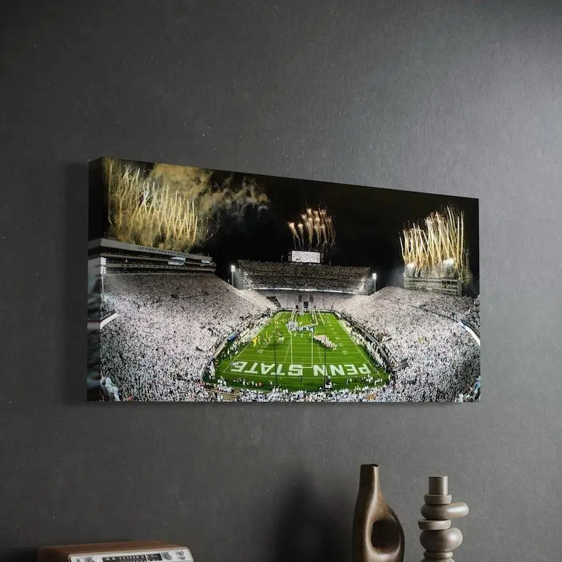 Penn State Nittany Lions poster “VICTORY SKY” Beaver Stadium | Football Field | College | poster Wall Art | After Darkness Art