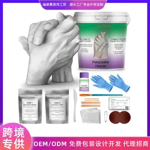 G323D Hand Casting Kit for Couples | Plaster Molding Powder DIY Hand Mold | Romantic Valentine’s Day Gift, Keepsake & Memory Clone Kit