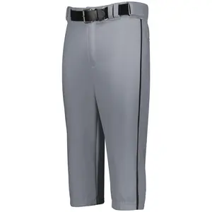 Other Brands Piped Diamond Series Knitted Baseball Knicker 2.0 Pants, Men's Trouser with Belt and Zipper