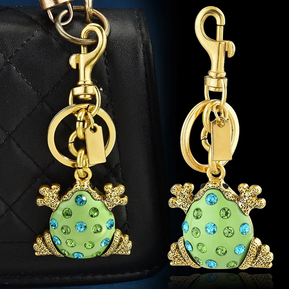 Multi-Color Frog Keychain Pendant Bag Fashion Accessory Key Ring Personalized Ornament custumes