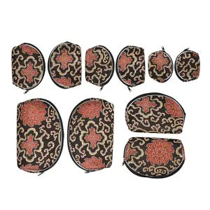 Livmore Set of 10 Multi-Purpose Jewelry Bags with Zipper, Each Size has Two Bag