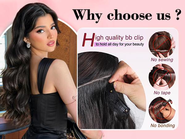 Clip in Synthetic Hair Extensions Long Wavy 4PCS Thick Hairpieces to Chestnut Fiber Double Weft Natural Hair Extensions for Women