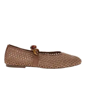 Steve Madden Womens Poppin Flats Casual - Brown