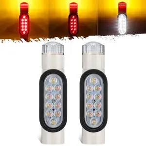 Partsam 2pcs Boat Trailer Guide Light with Reverse Lights - DOT Approved