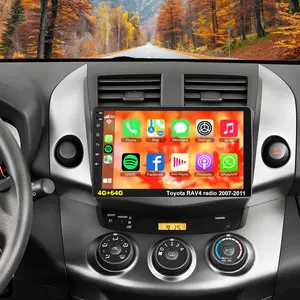 Car Radio Stereo for Toyota RAV4 2007-2011, Wireless Carplay&Android Auto with Android 13 Support Bluetooth/Voice Control/GPS/WiFi/Back-up Camera/SWC Car Audio