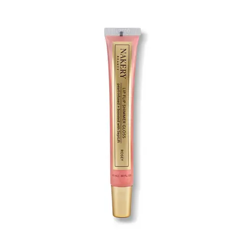 Nakery Lip Flip Shimmer Gloss - 15ml Beauty Cosmetic with Bling Effect, Glossy Finish, Smooth Glide for Easy Application, Glowing Makeup & Everyday Glam Lip Care