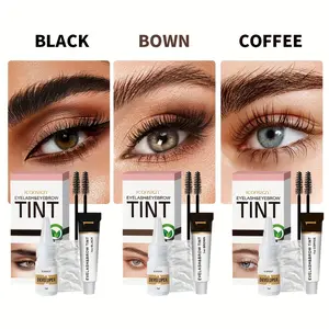 Waterproof Sweat-Proof Semi-Permanent Eyebrow Dye Set, Natural Mist Finish, Moisturizing Color Lock, Unisex, Daily Commute, Outdoor, Party Makeup, Eyebrow Tint Kit