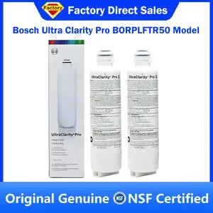 Refrigerator Water Filter Replacement for Bosch Ultra Clarity Pro BORPLFTR50, BORPLFTR55, 11032531, 12033030, 12028325, 11025825, B36CT80SNS, B36CL80ENS, WFC100MF, WFS200MF, RA450022
