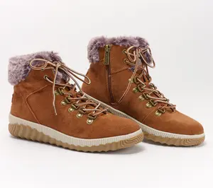Muk Luks Suede Lace-Up Hiker Boots - Walker