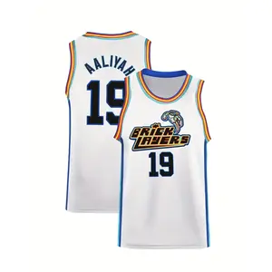 Classic Children's Adult Men's # 19 Printed Basketball Shirt for   Daily Sports Breathable Micro Elastic Sleeveless Tank Jersey