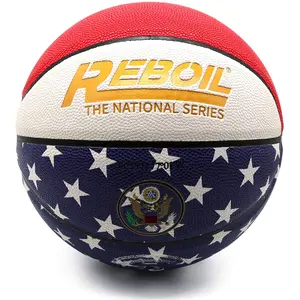 REBOILPHASE Super Grip Leather Basketball(Size 3~7)- Kids Basketball Small Basketball Youth Basketballs Basketball GIF-Size 7 Captain America