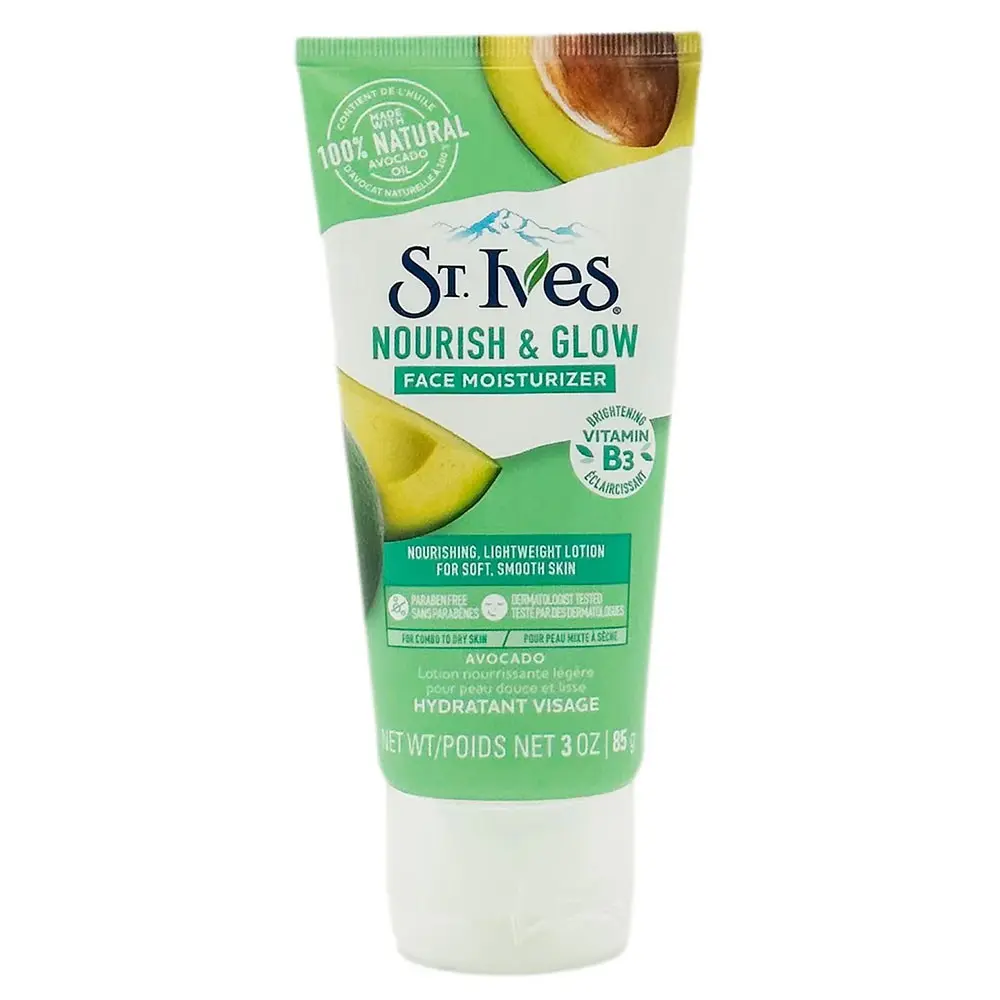 St. Ives Nourish & Glow Face Moisturizer  3oz - Revitalizing Cream for Combination and Dry Skin with Avocado Oil & Vitamin B3 daily deeply hydrate Pack Repair moisturizer moisturizer face moisturizer face Moisture Moisturizing Hydrating