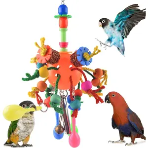 Bird Toys, Parrot Toys Parakeet  Shredder Hanging Toys Bird Ball  for Conure Mini Macaw Cockatiel Lovebird Small-Medium Birds