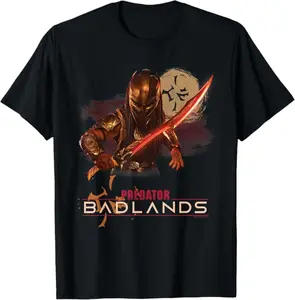 Predator Badlands Graphic T-Shirt, Sci Fi Alien Hunter Movie Fan Tee for Men Women