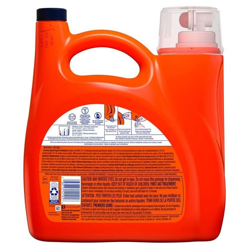 Original Scent Liquid Laundry Detergent, 100-Loads, 132 fl. oz.