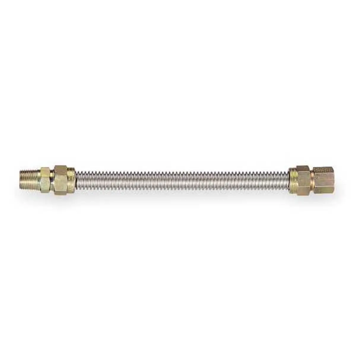 212 MAIN 10C313224B 24 in. Corrosion-Resistant Procoat-Coated Threaded Ends Stainless Steel Gas Connector with Gas Fittings for Household Appliance Parts & Accessories Supply, Gas Supply