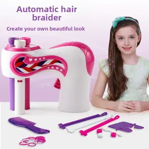 Electric three-strand braiding machine, automatic braiding tool for girls' playhouse and dressing-up toy