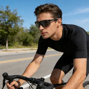 Folding cycling glasses, outdoor mountaineering windproof dual-purpose sunglasses, driving day and night vision sunglasses