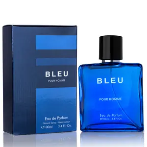 Urban Collection Bleu for Men Eau De Parfum 100ml Fresh Spicy Fragrance with Citrus Ginger & Cedarwood in Elegant Paper Box Captivating Scent