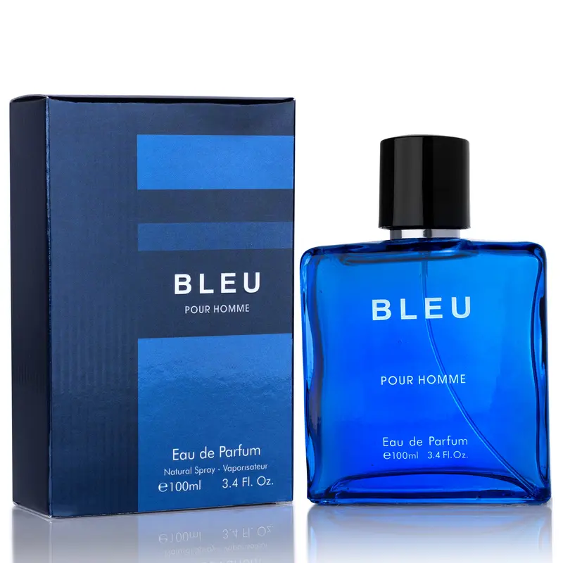 Urban Collection Bleu Men's Eau De Parfum 100ml - Luxury High-End Fresh Fragrance, Signature Scent, Fresh Spicy Citrus Ginger & Cedarwood Notes, Bold Refined Scent, Elegant Paper Box Packaging, Luxury High-End Men's Fragrance