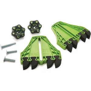 BOW Products FencePRO FP4 Featherboard for Table Saws EVA Feathers Reduce Kickback Stackable Design with 4 Individual Feathers Reversible & Replaceable Safety Accessories Pack of 2