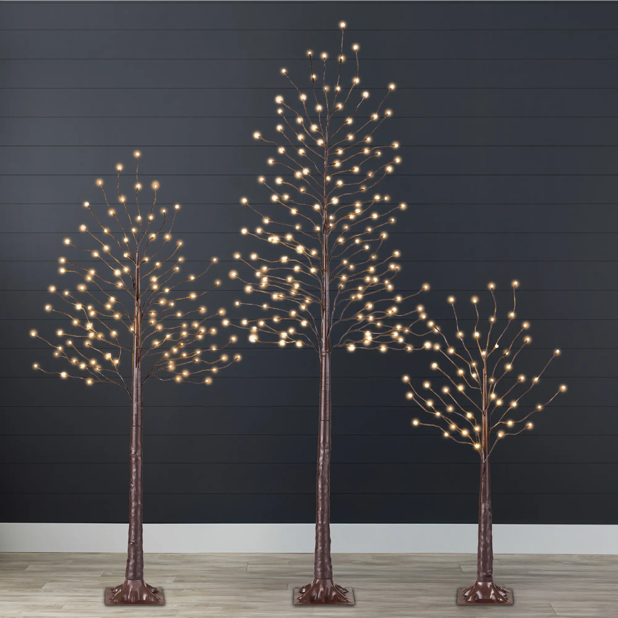 Best Choice Products Set of 3 Lighted Twig Birch Trees, 4ft, 6ft, 8ft w/ 300 LEDs, Warm White, Multicolor Lights Best Choice Products Set of 3 Lighted Twig Birch Trees, 4ft, 6ft, 8ft w/ 300 LEDs, Warm White, Multicolor Lights