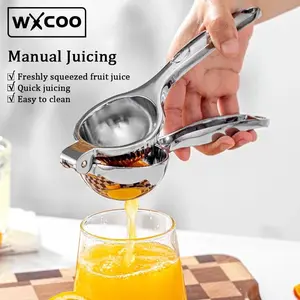 SneekyDealz Stainless Steel Manual Juicer Processor Lemon Squeezer Orange Fruit Household Lemon Clip Fruit  Pressing Kitchen Accessories