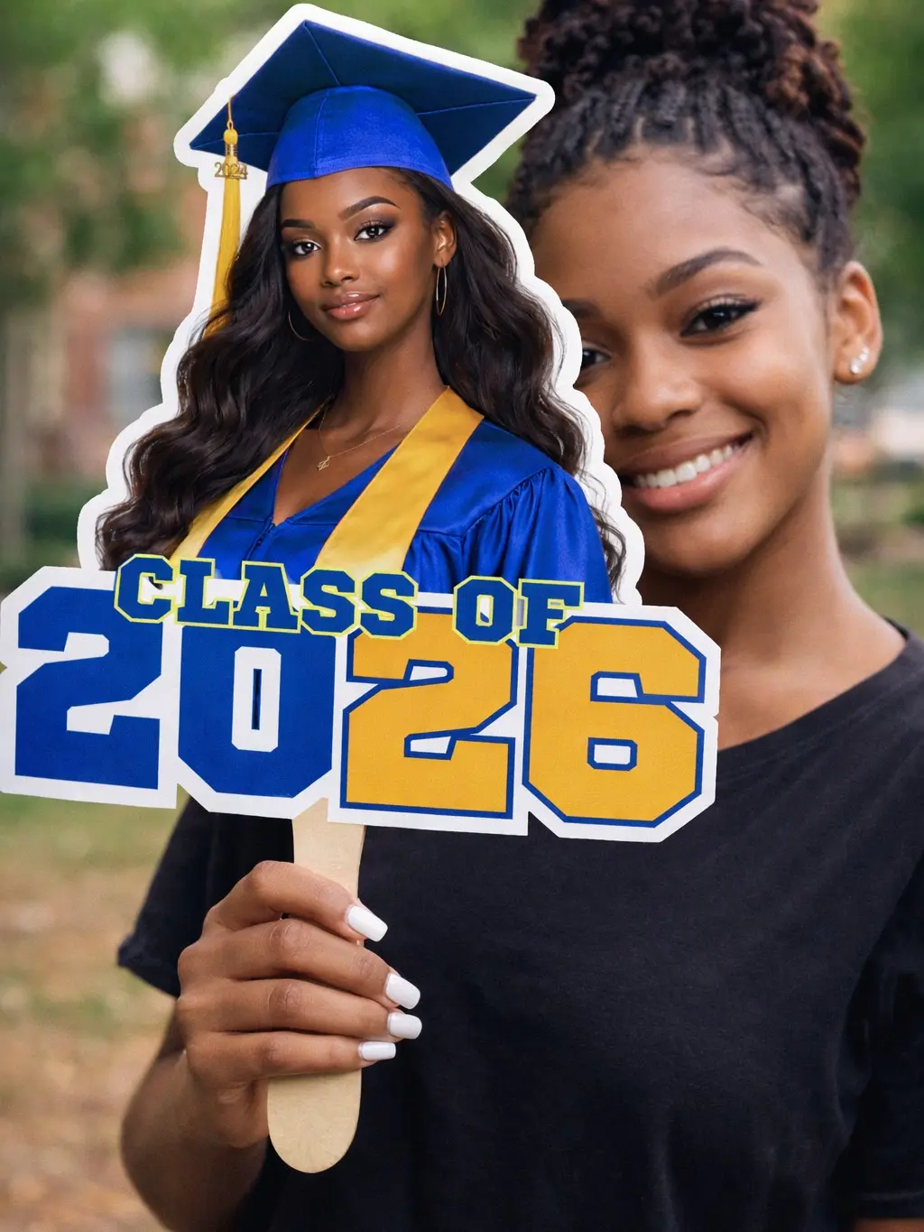 Custom Big Head Graduation Fans