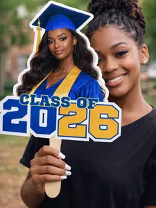 Custom Big Head Graduation Fans