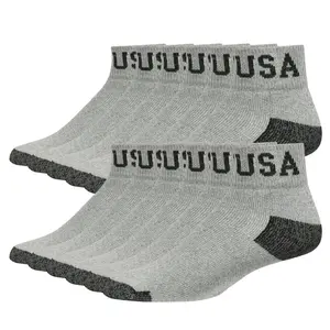 12 Pairs Premium Cotton Quarter Socks Quality Athletic Sport Workout Breathable Elastic Ankle Socks Unisex Compress Running Comfort Cozy Sweat-absorbing Anti-Slip Crew Socks Comfy Solid Soccer Mid Calf Socks Chicano Value Pack