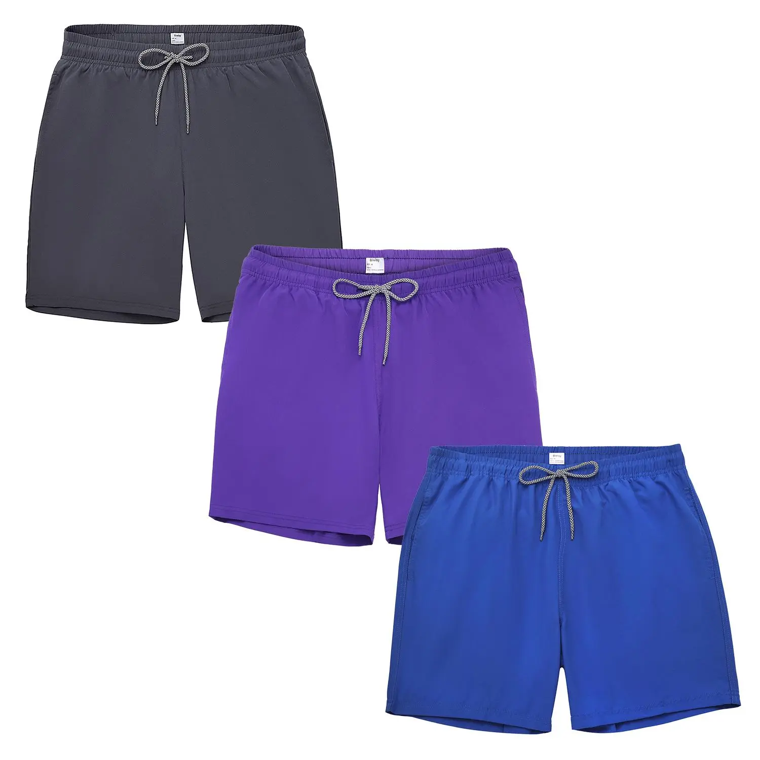 Mens Swim Trunks 7 Inch with Mesh Lining, Quick Dry Mens Bathing Suit, Swim Shorts