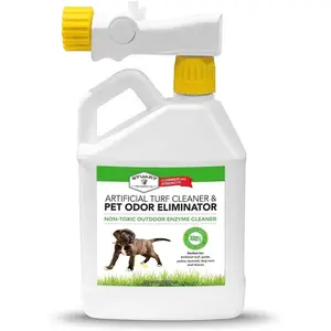 Stuart Pet Supply Artificial Turf Cleaner and Pet Odor Eliminator Concentrate is for Yards, Artificial Grass and Patios, Great Yard Odor Eliminator for Dogs Doggie Doo Dissolver (32 Oz.)