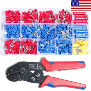 270PCS Assorted Crimp Spade Terminal Insulated Electrical Wire Connector Kit
