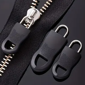 Universal Detachable Zipper Pulls for Quick Repairs, No Sew Metal Zipper Replacement for Jackets, Bags and Boots, Universal Fit