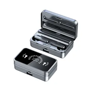 Wireless Earbuds with Digital Display, 600mah Charging Case, Touch Control, Noise Cancelling for Sports & Gaming