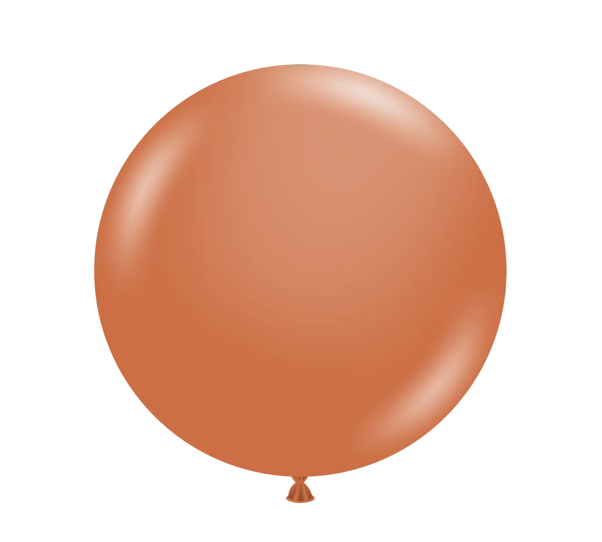 TUFTEX Designer 17 in. No See Through Biodegradable Balloons, 25 Pcs Burnt Orange - for Festivals, Party Supplies