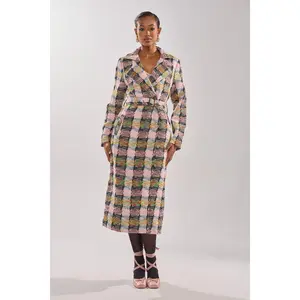 MAIN SQUEEZE TWEED TRENCH