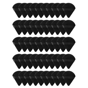 Triangle Shaped Powder Puff, 50pcs Soft Makeup Sponge Puff, Dry & Wet Use Makeup Tool for Foundation, Face Body Powder, Loose Powder, Makeup Accessories, Beauty Sponge