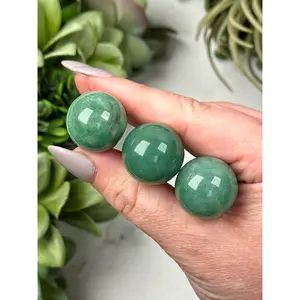 Green Aventurine Mini Spheres - Heart Chakra - No. 37