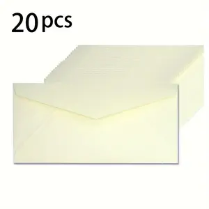 20 Pack Blank Triangular Vintage Kraft Envelopes, 4x8 Inches, Card Envelopes, Invitation Envelopes, Postcard Envelopes, A4 Size, Fits 4x6 Photos