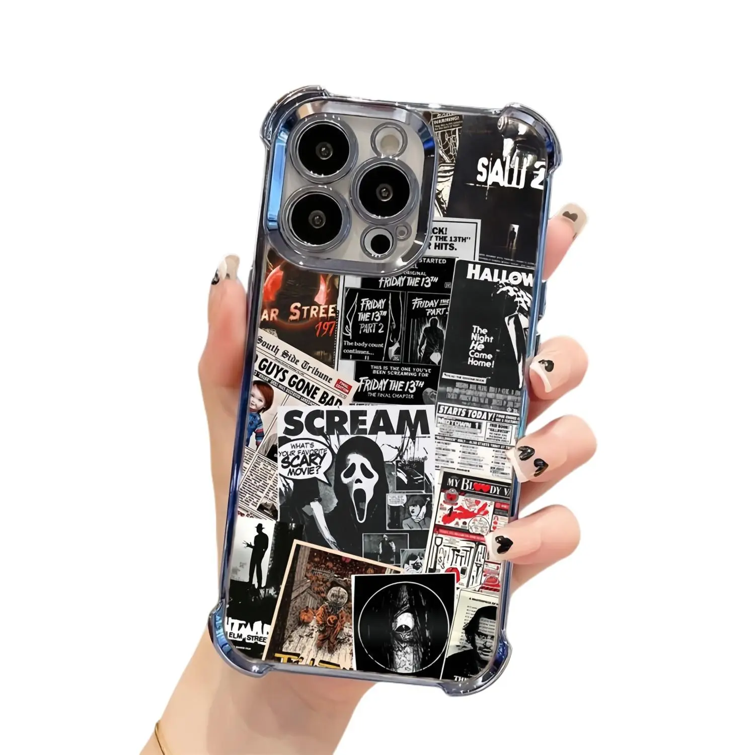 Gosu.casestoree Horror Movie - Halloween Phone Case |   Scary Scream Terrifier |   Cover for iPhone 16 15 14 13 12 SE Max Pro, Gift # IPSJDPT3