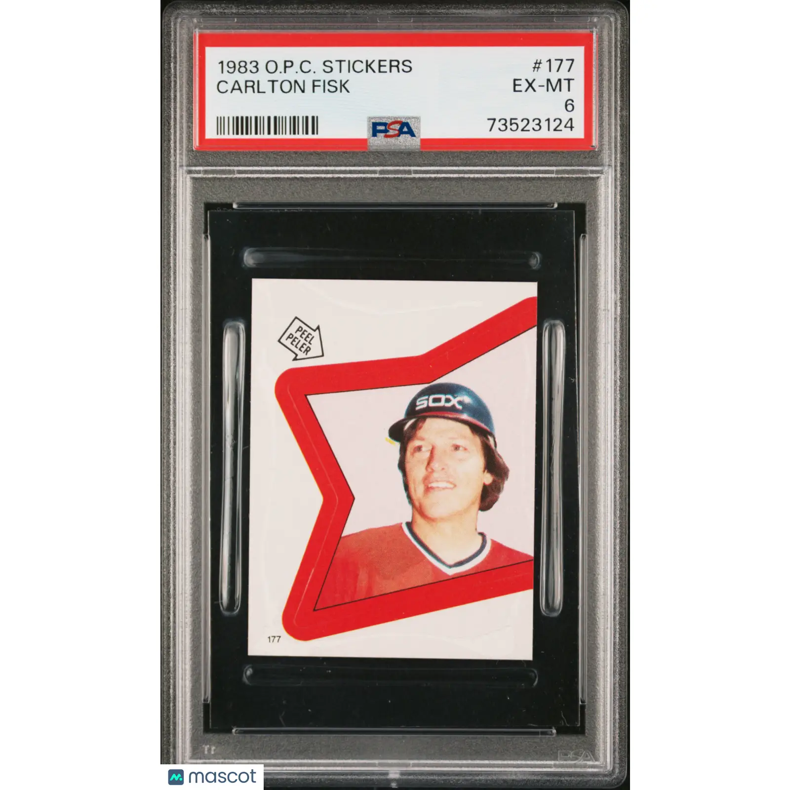 Carlton Fisk PSA 1983 O Pee Chee Stickers Baseball #177 6 73523124