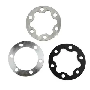 1set Electric Scooter Brake Pads Spacer Six Holes Disc Washer Wheel 2/2.5/4/5mm Aluminium E-Bike Scooter Brake Pads Spacer Parts