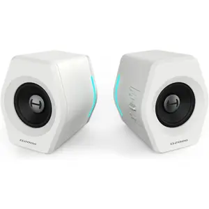 G2000 32W PC  Speakers for Gaming Desktop PC Laptop   Woofer Speakers  USB 3.5mm AUX Inputs RGB Lights Multimedia Speakers White