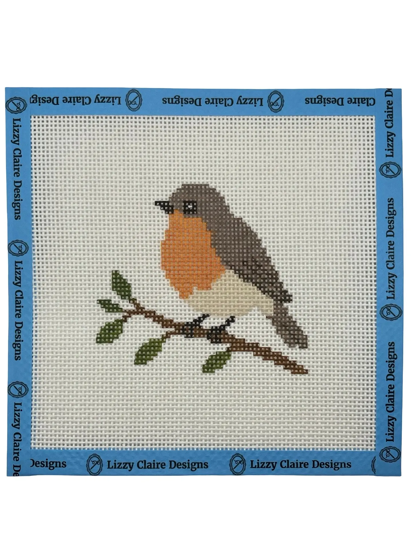 Sweet Robin - 13 mesh - 7 x 7 or 12 x 12 - Needlepoint Canvas