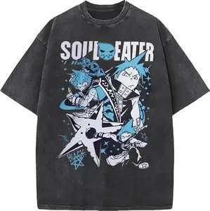 Y2K Vintage Acid Wash Soft Cotton Relaxed Fit Basic Top  Streetwear Top