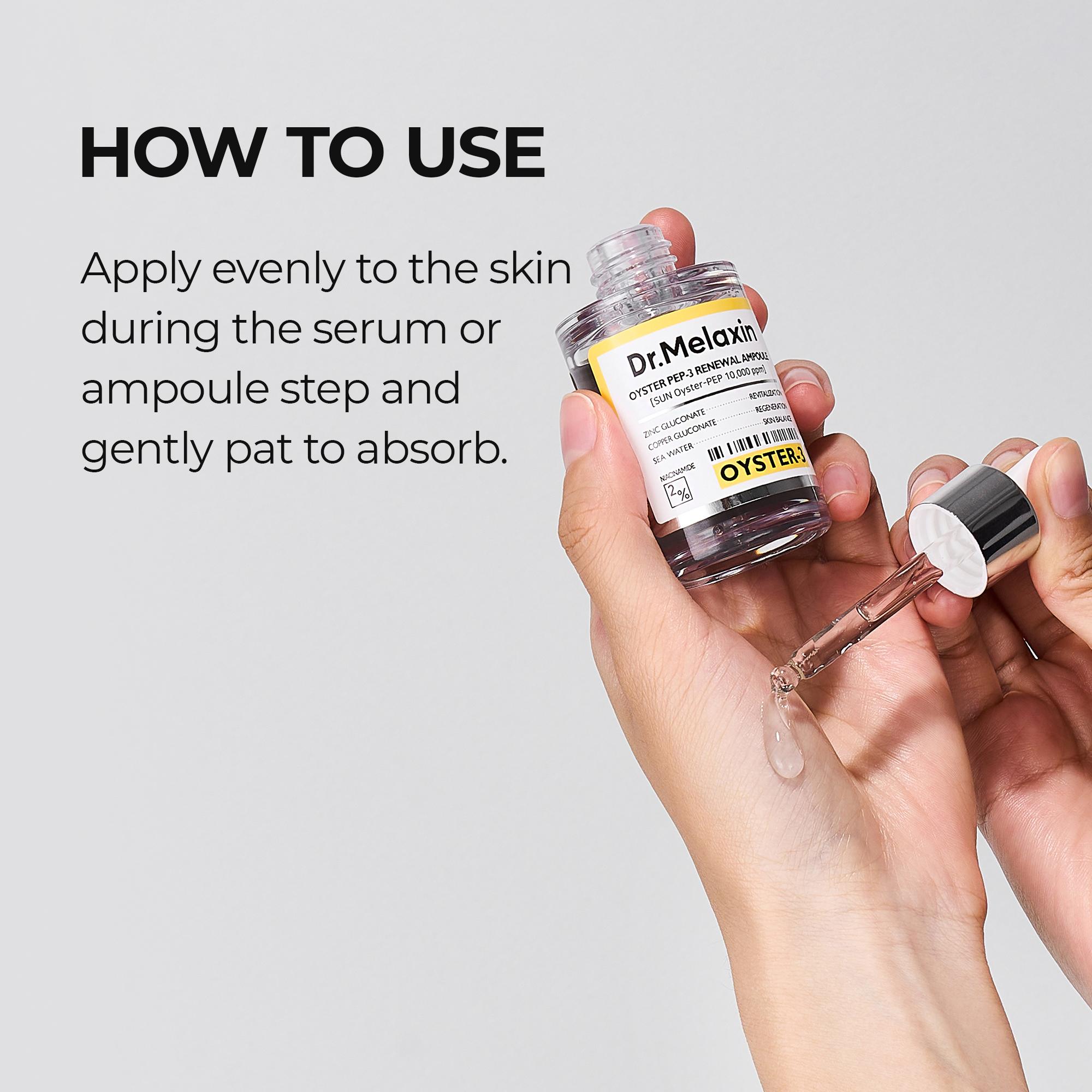 [Dr.Melaxin Official] Oyster Pep-3 Renewal Ampoule | Anti-aging, Wrinkles, Elasticity, Brightening, Dull Skin, Firming | Korean Cosmetics