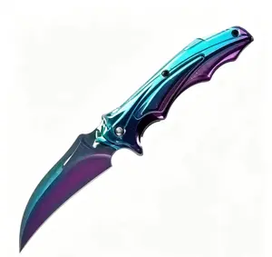 Starry Sky Gradient Claw-Shaped Folding Knife