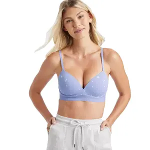 Women's Wirefree Push-Up Bra - Auden Purple Celestial 36C