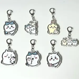 7 Ops Chiikawa Acrylic Keychain, Chiikawa Cutest Bag Charm, Anime Keychain Gift for Lovers